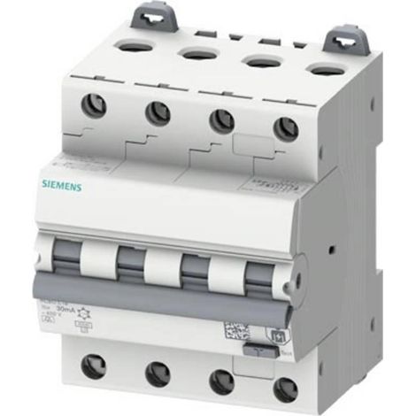 Siemens FI LS 4P C16 6KA 30mA Interruptor diferencial Blanco