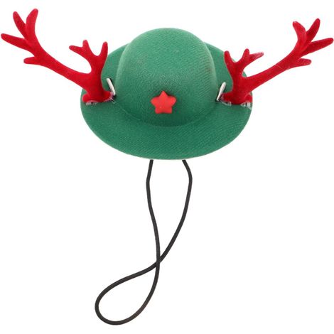 Chapeau De Noël pour Chien avec Motif Renne Couvre-Chef De Fête pour Chiot Et Chat Accessoire De Déguisement pour Fêtes Automne (1/5)