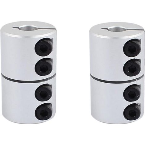 Acoplamientos de eje de 8 mm a 10 mm, conectores de motor de aleación de aluminio, aptos para impresoras 3D (2 unidades) (1/2)