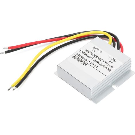 Convertisseur abaisseur DC-DC 48V vers 12V 8A 192W, boîtier aluminium moyen, transformateur de tension pour alimentation (1/5)