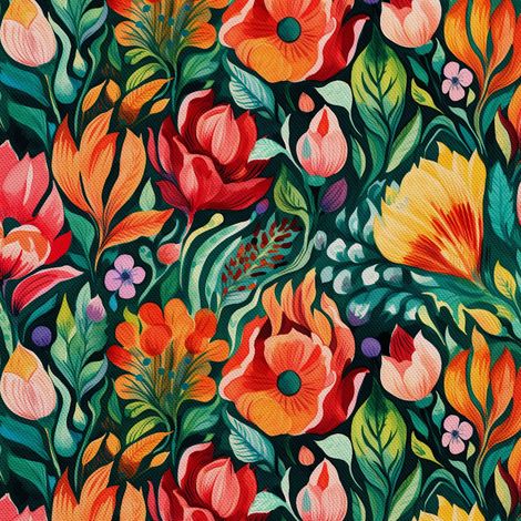 Tela decorativa para exteriores Oxford - Flores - DX2424 (1/5)
