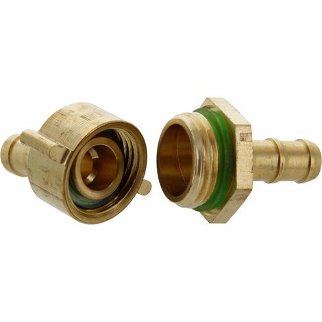 giuntatubi in ottone a 3 pz per tubi di 1/2" x 10 mm per irrigazione giardino (1/2)