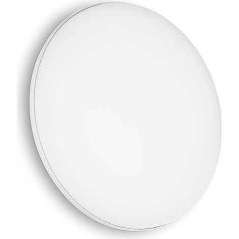 LED Extérieure Ronde Simple Flush Blanc IP65, 3000K