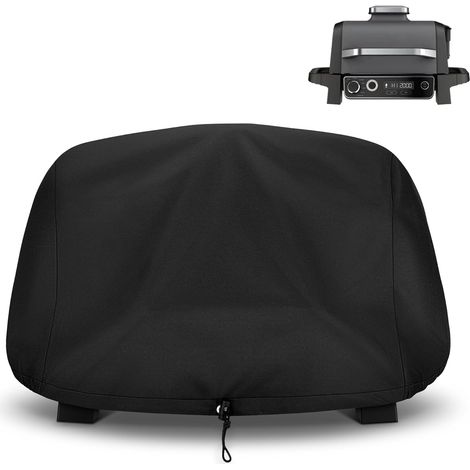 Housse de protection pour barbecue Ninja Outdoor Grill OG700 OG701 OG751 Series - Fermeture élastique et cordons de serrage - Noir (1/5)