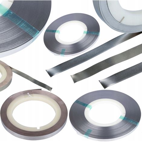 Set di Nastri e Lamiere per Saldatura Celle – Nichel Puro e Rame Nichelato  0.15x8mm, 0.15x10mm, 1m  Alta Qualità e Versatilità (1/5)