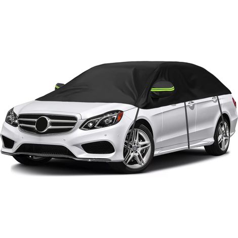 Housse de Voiture Remplacement pour Audi A4 VW Passat, Universelle Demi-Housse de Voiture Résistante au Soleil, Demi-Bâche de Garage Résistante Aux UV pour Extérieur et Intérieur,Pour Berline de 470 à (1/5)