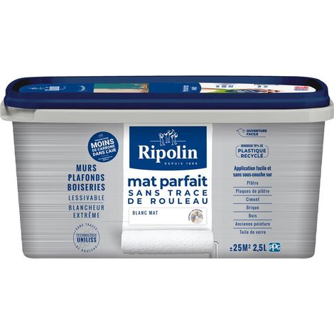 RIPOLIN Perfect 2,5 l Mattweiße Wand- und Deckenfarbe RIPOLIN (1/3)