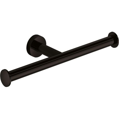 Lineabeta - Portarotolo doppio Baketo in ottone nero