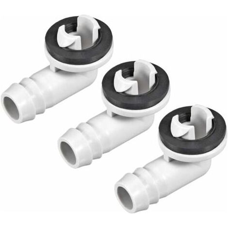 Elbow fitting for air conditioner drain hose – 15 mm – spare parts for split and window air conditioners – pack of 3 (1/5)