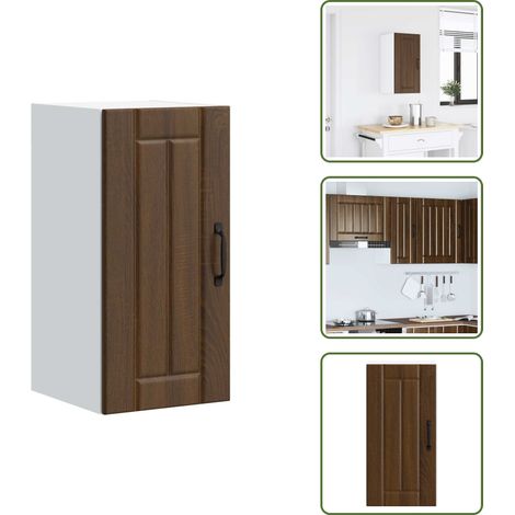 Armadio in legno - vidaXL Pensile da Cucina Lucca Rovere Marrone in Legno Multistrato - Armadio in truciolato