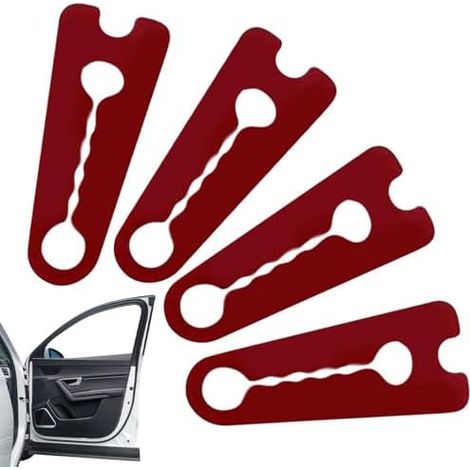 Amortisseurs de portières de voiture, lot de 4 amortisseurs en silicone, protections de loquets de portières en silicone, pour réduire le bruit dans les garages, les remorques et autres véhicules. (1/5)