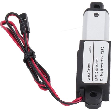 Vérin linéaire électrique micro en aluminium ABS 12V pour machinerie agricole, moteur miniature courant continu 21mm 0.8in (1/5)