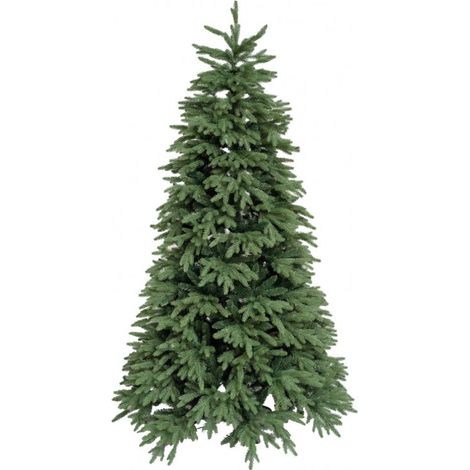 Albero di Natale ARTIFICIALE KENNEDY folto elegante stile nordico con foglia lunga massimo effetto reale - H240 cm - 2019 rami (1/5)