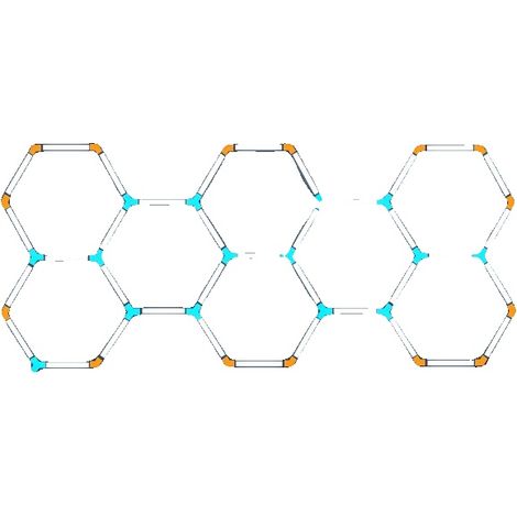 Lámpara de techo LED para garaje, diseño hexagonal, de bajo consumo, HC-4922 (1/2)