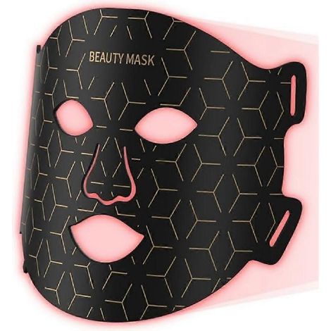 Masque de luminothérapie rouge pour le visage et le cou, avec lumière NIR 850 nm, masque de luminothérapie LED 7 couleurs.