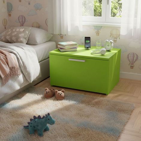 Cassettiera colorata per cameretta: design moderno e chiusura delicata - Verde mela (1/5)