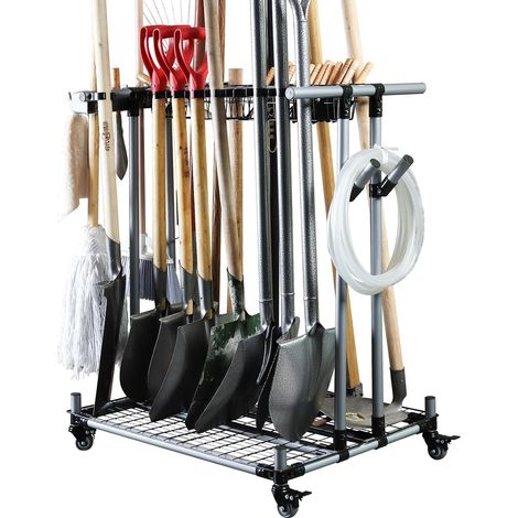 Multipurpose Garden Tool Storage Rack for Classifying and Storing Heavy Farm Equipment and Transport Carts (1/5)
