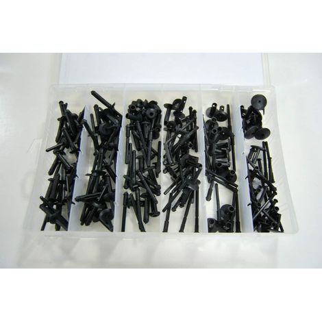 CLIP FERMI FISSAGGIO 115 PZ CARROZZERIA PARAURTI PANNELLI RIVETTI PLASTICA 142