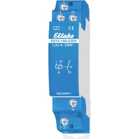 Télérupteur pour profilé Eltako ES12-100-230V 1 NO (T) 16 A 1 pc(s)