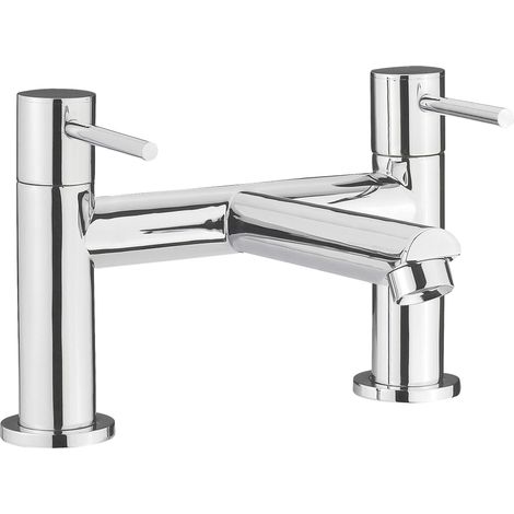 Balterley Bradnop Luxury Round Deck Mounted Bath Filler Tap - Chrome