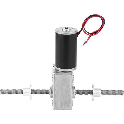 Moteur à engrenage coaxial droit M8 24V avec bride, réducteur de vitesse 2480:670, moteur à vis sans fin (1/5)