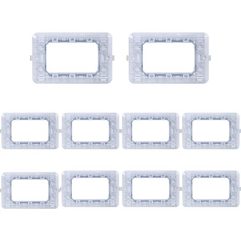 gloca Set 10 Supporti 3Posti Compatibili Con Serie Matix