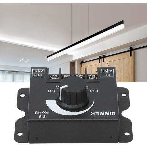Variateur PWM 30A pour LED Monocanal, Contrôle de Luminosité Réglable DC 12V‑24V (1/5)