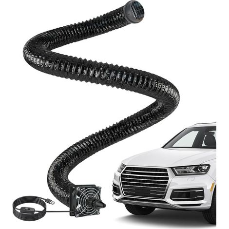 Tuyau de ventilation pour siège arrière de voiture, avec ventilateur USB, résistant à la chaleur, 3 m, tuyau d'air de refroidissement pour climatisation, pour , animaux domestiques, camion, SUV (1/5)
