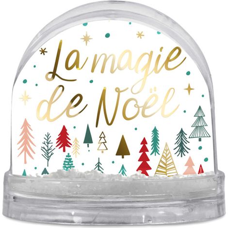 Boule à paillettes la magie de Noël - 8.5 x 9 cm (1/2)