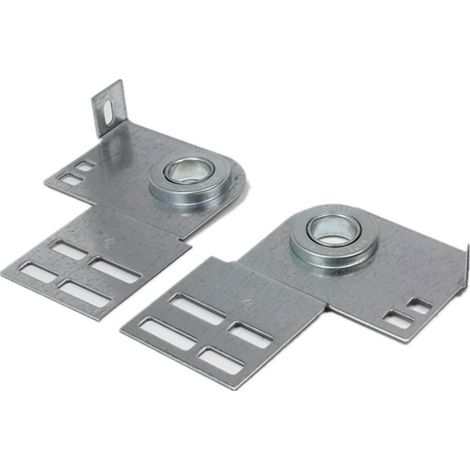 Garage Door End Brackets Torsion Spring Support 9.5cm Steel For 2" Rail - Wood or Steel Doors (1 Pair) (1/5)