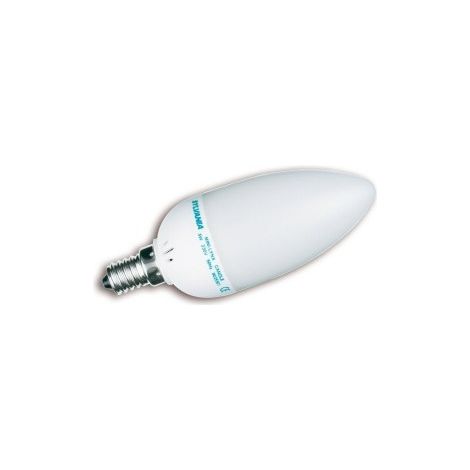 LAMPE FLUOCOMPACTE MINI LYNX CANDLE 7W 827 E14 - SYLVANIA SYL0026466