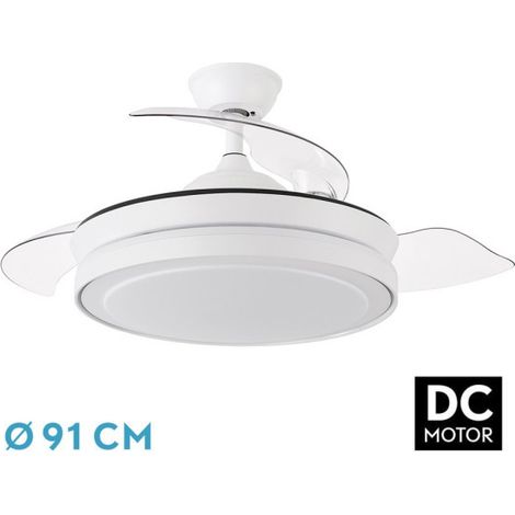 Ventilador de techo ESPARTA 6 velocidades LED (72W 3CCT 6120lm) IP20 color blanco (1/10)