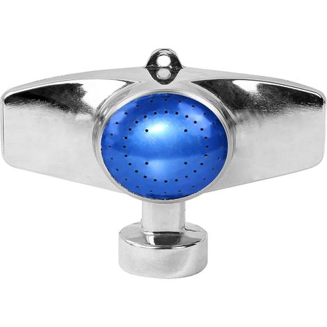 360° Metall-Punkt-Sprühgerät, kleiner Gartensprenger, geeignet für kleine Rasenflächen, kreisförmiges Sprühbild, sanfter Wasserfluss, ideal zur Gartenbewässerung (1 Stück, blau). (1/4)