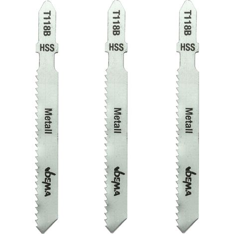 Stichsägeblätter T-Schaft Säge Schneidblätter T118B für Metall 3er Set (1/4)
