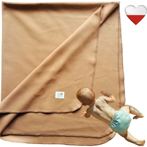 Kamelwolldecke 100x80 NappiMe Blankets