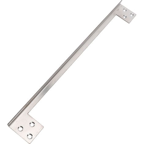 Plaque de protection de loquet de porte pour porte à ouverture extérieure, protection de sécurité en acier inoxydable, plaque de renfort de loquet de porte en forme de L pour la maison, 28 cm (11 pouc (1/5)
