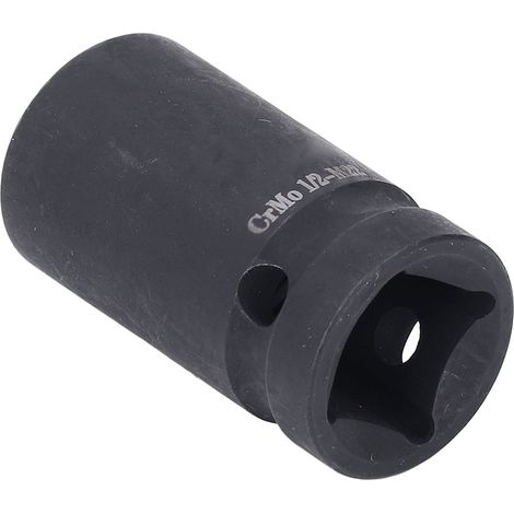 Douille Carrée M22 en CRMO 1/2 pouce pour clé à chocs, accessoire clé hexagonale (1/5)