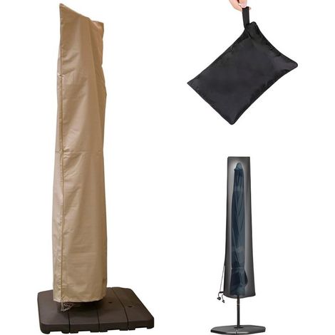 Funda para sombrilla,190×50×30cm,Para sombrilla de pie,Resistente y duradera,Funda impermeable 600D,cordón ajustable y bolsa de almacenamiento (1/5)