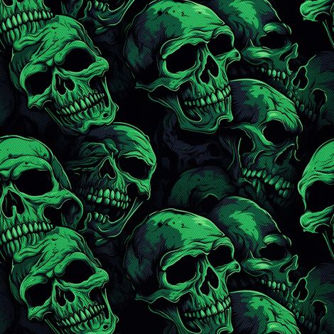 Tela Oxford decorativa para exteriores - Motivo de calavera I DX4070 (1/5)