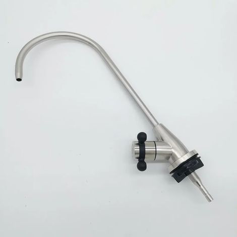 (B) Robinet de cuisine avec filtre à eau en acier inoxydable, tuyau de raccordement 1/2", filtres à osmose inverse, purificateur d'eau, robinet d'eau potable directe (1/5)