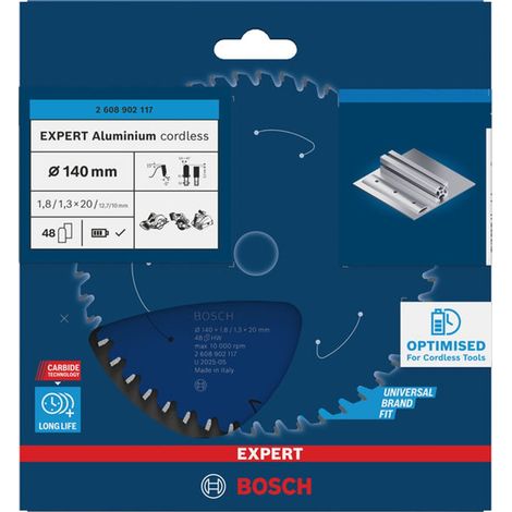 Bosch EXPERT Kreissägeblatt Aluminium, 140x20 mm, Z48