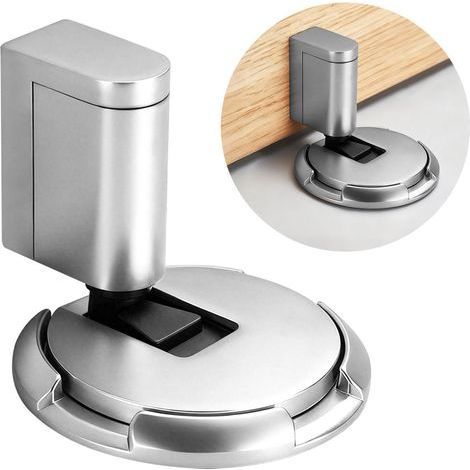 Butoir et butée de porte, lot de 2, amortisseur de chocs, réglable et robuste, fixation adhésive ou vis, sécurisé pour enfants et animaux, design moderne pour maison et bureau, (1/5)