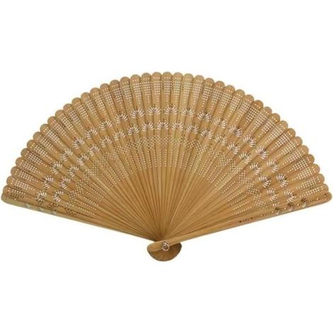 Filiyano-Éventail en soie de bambou, éventail pliant en bois, éventail vintage, décoration à faire soi-même (1/4)