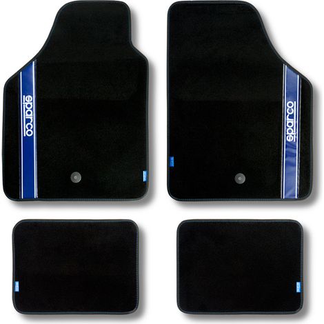 Juego de alfombrillas para coche - Tela - Azul