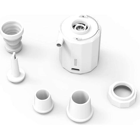 Pompe air blanche micro pompe pompe air portable USB rechargeable dgonflage gonflable piscine lit d'air flottant coussin d'air anneau de natation sa (1/5)