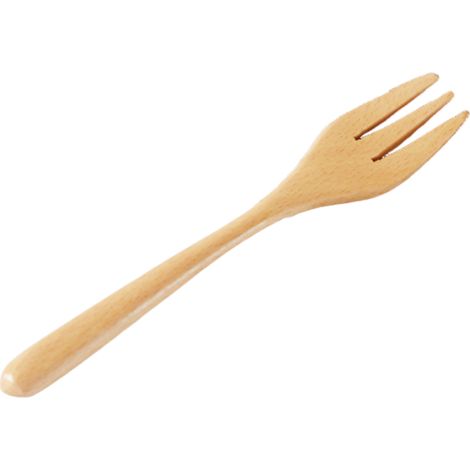Beyamis Fourchette en bois réutilisable, fourchette à pâtes en bois avec long manche, idéale pour les pique-niques, les barbecues, les voyages et le camping. (1/5)