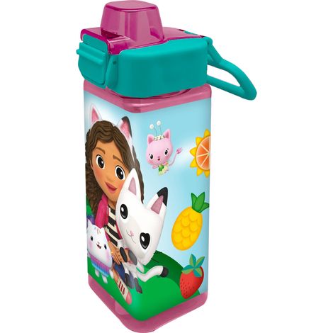 Gabby's Dollhouse – Quadratische Wasserflasche aus PP, 500 ml