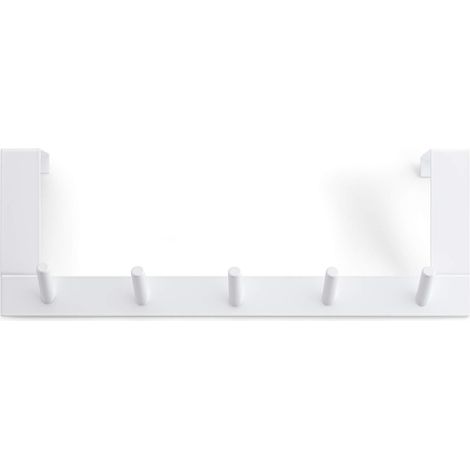 Rayen Perchero moderno blanco 36x12,5x4 cm acero (1/3)