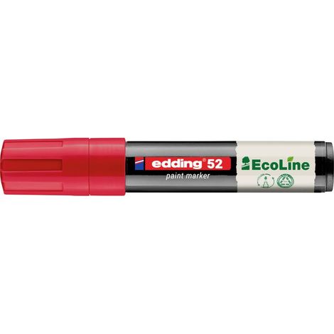 Edding 52 EcoLine 4-52-002 Marcatore a vernice Rosso 4 mm, 15 mm