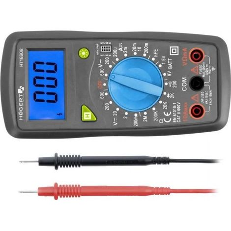 Multimeter Hogert technik ht1e602 600V 10A